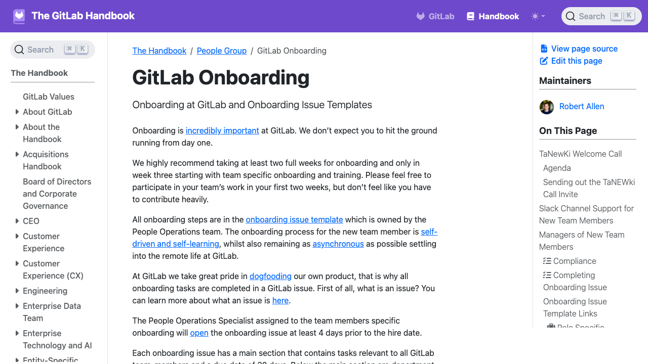 GitLab Onboarding Handbook